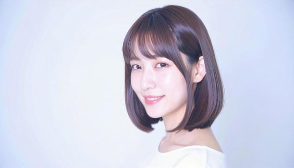 ヘアスタイルモデルの写真