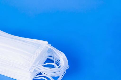 Simple mask on blue background, JPG Simple mask on blue background, JPG