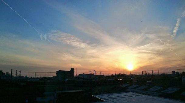 夕焼け 夕焼けの写真