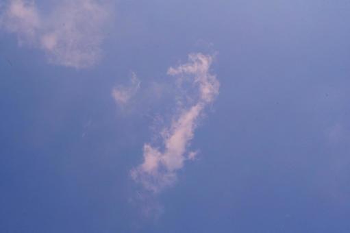 快晴の空に浮かぶ雲 快晴の空に浮かぶ雲の写真