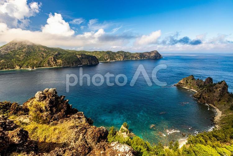 小笠原諸島・父島　長崎展望台から望む絶景　 父島,小笠原諸島,長崎展望台の写真素材
