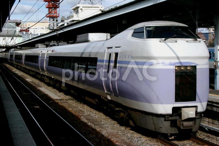 E351系スーパーあずさ e351系,スーパーあずさ,中央東線の写真素材