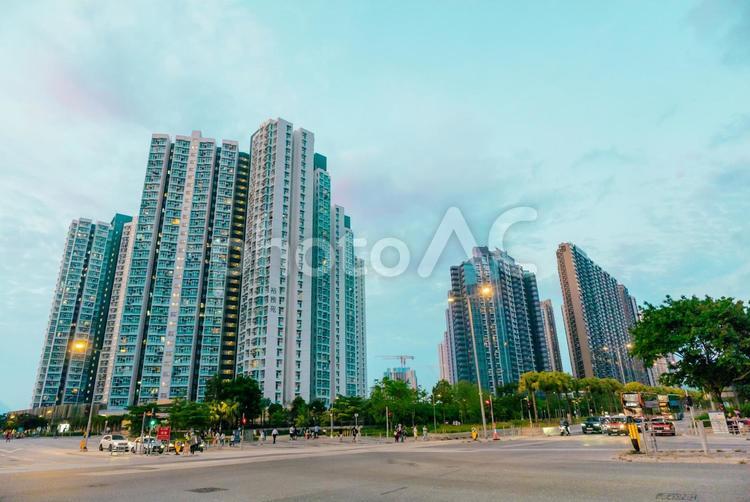 【香港】香港の街並み 香港,街並み,アジアの写真素材