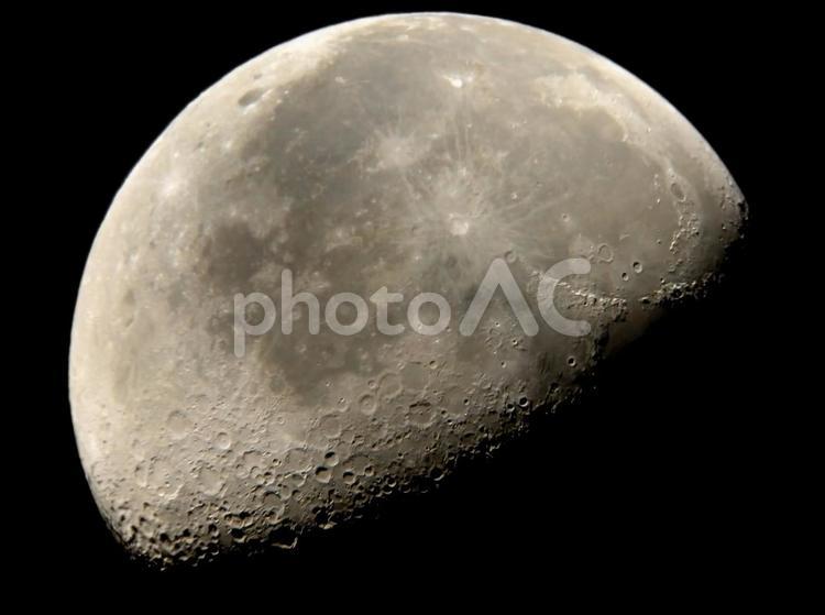 月のクローズアップ②・天体 月面,月,クレータの写真素材
