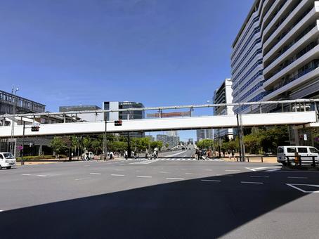 豊洲市場周辺の街並み 東京 2025年春 豊洲市場周辺の街並み 東京 2025年春 豊洲公園,豊洲市場,晴海運河の写真素材