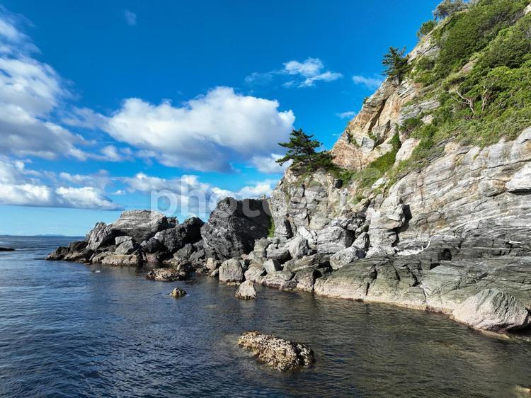 愛媛県伊方町　番匠鼻 番匠鼻,岬,半島の写真素材