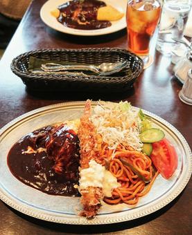 洋食レストランのランチプレート 洋食レストランのランチプレート 洋食,ランチ,レストランの写真素材