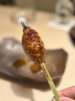 つくね 焼き鳥,つくね,串焼きの写真素材