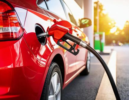 AI-generated image of gasoline refueling, gas station, refueling, automobile, JPG