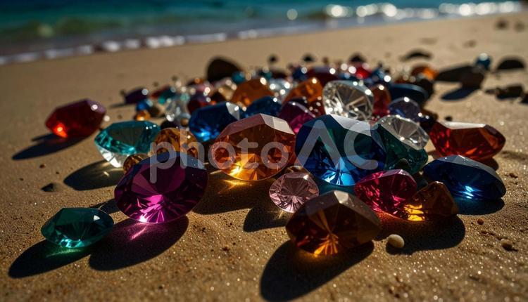 砂の上の美しい宝石 砂,ビーチ,海の写真素材