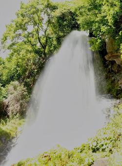 乙女滝1 乙女滝1 蓼科,マイナスイオン,滝の写真素材