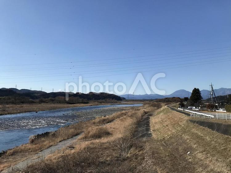 鬼怒川　河川敷 鬼怒川,川,河川敷の写真素材