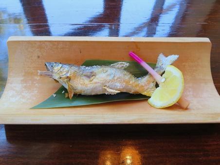 鮎の塩焼き 鮎,鮎料理,塩焼きの写真素材