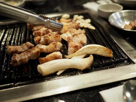 Photo, korean barbecue, korea, korea trip, 