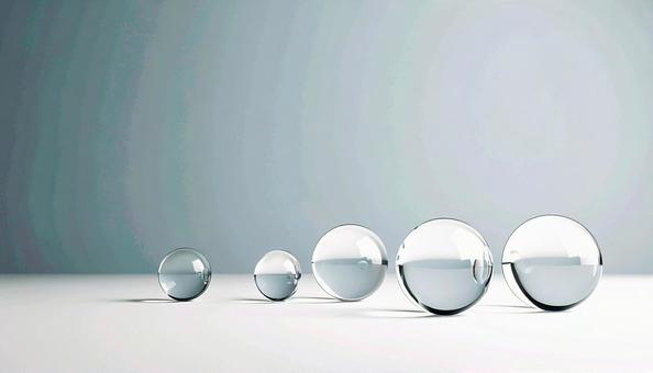 シンプルなビー玉、コピースペースの写真