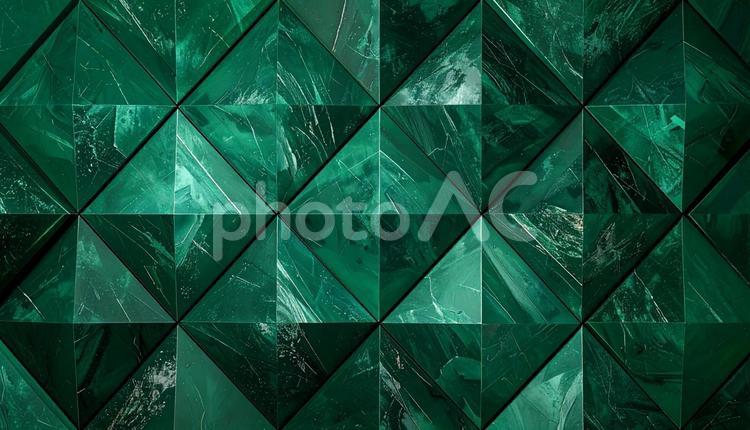 翠玉の幾何学模様 エメラルド,グリーン,幾何学模様の写真素材