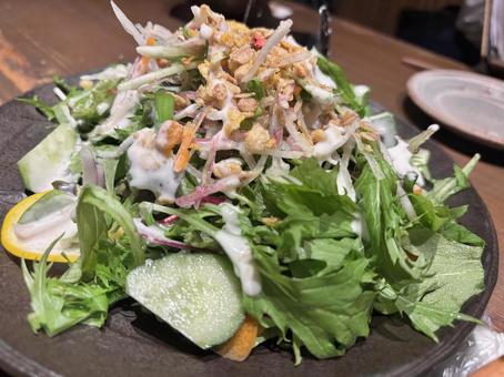 サラダ 野菜,食べ物,居酒屋の写真素材