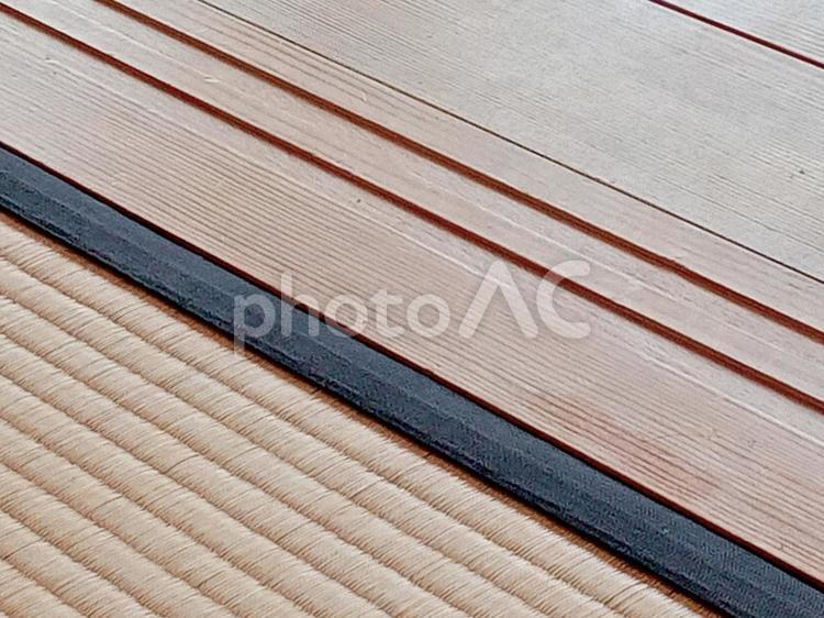 畳と敷居 敷居,溝,床の写真素材