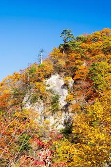 鳴子峡の秋-Vol.4⒅ 渓谷,峡谷,鳴子峡の写真素材