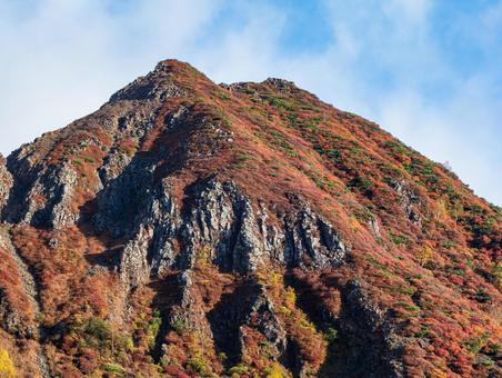 紅葉の那須岳（朝日岳） 那須岳,紅葉,朝日岳の写真素材