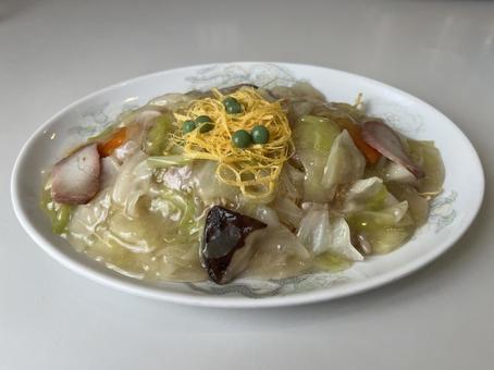 あんかけ焼きそば あんかけ焼きそば 焼きそば,あんかけ,上田の写真素材