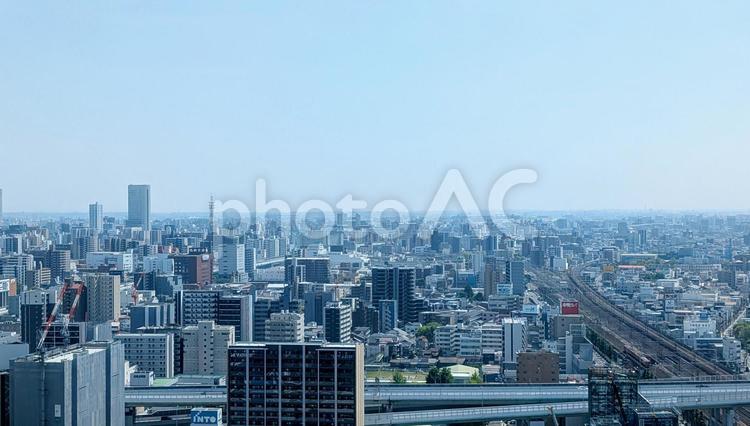 都市ビルと青空 ビジネス,空,ビルの写真素材