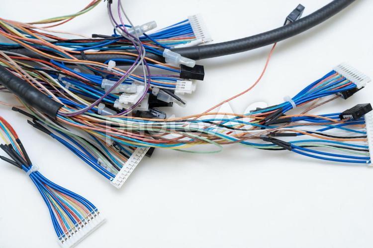【電線加工】ケーブルアセンブリ・ワイヤーハーネス【工業】 電線,ケーブル,ケーブルハーネスの写真素材