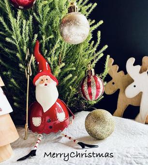 Merry Christmas② クリスマス,オーナメント,サンタクロースの写真素材