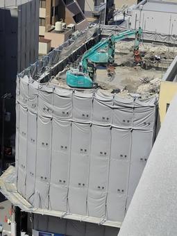 Photo, demolition of building, mansion demolition, building, 