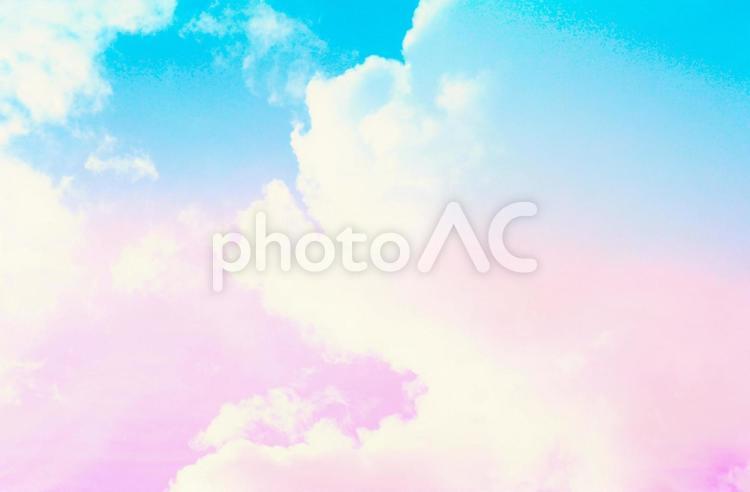 幻想的なグラデーション空のイメージ素材 ドラマチック,夕焼け,朝焼けの写真素材