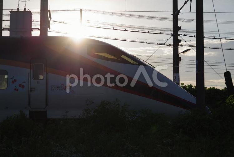 新幹線　E3系　つばさ 鉄道,乗り物,旅の写真素材