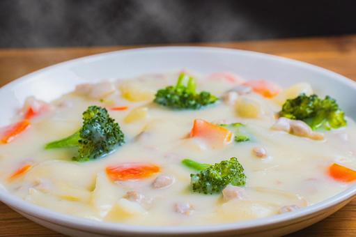 具だくさんクリームシチュー クリームシチュー,洋食,煮込み料理の写真素材