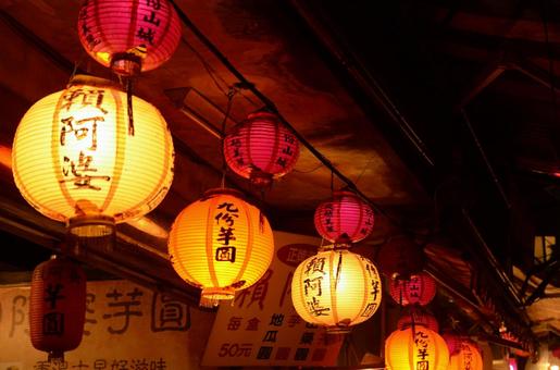 台湾九份の提灯 台湾九份の提灯の写真