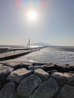 長部田海床路 長部田海床路の写真