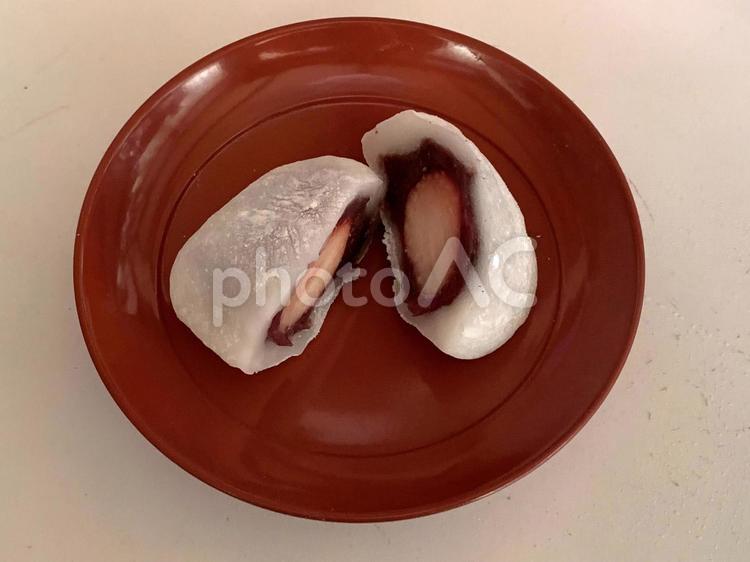 いちご大福 いちご大福,苺大福,イチゴ大福の写真素材