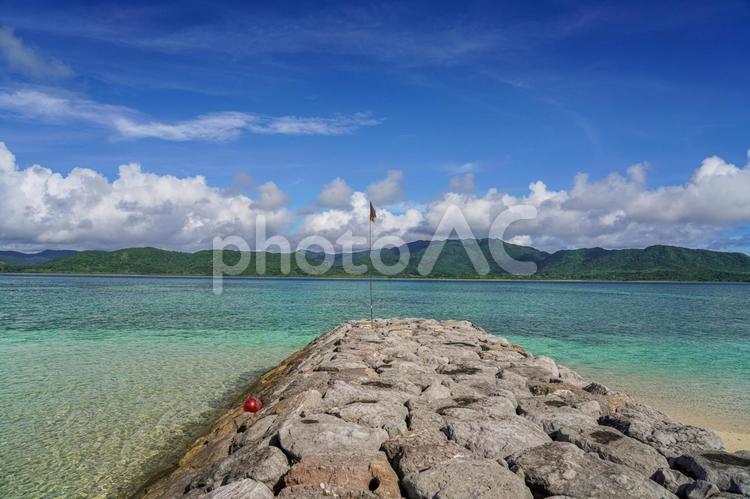 小浜島 沖縄,小浜島,細崎海岸の写真素材