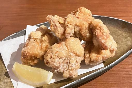 から揚げ から揚げ から揚げ,鶏肉,肉の写真素材