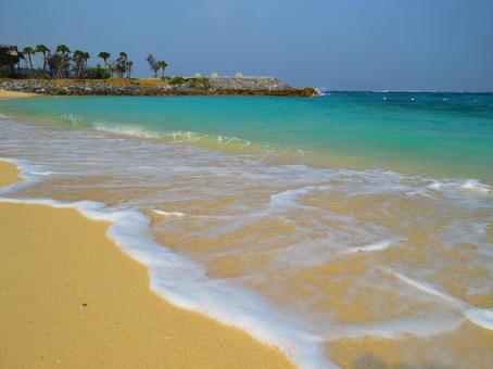 沖縄のビーチ 海,ビーチ,風景の写真素材