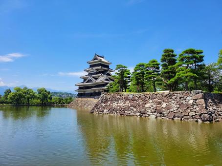 国宝 松本城 国宝 松本城 松本城,松本市,長野県の写真素材