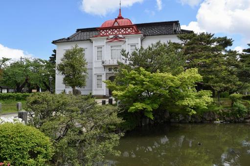 Photo, taihokan, red dome, white wall, 