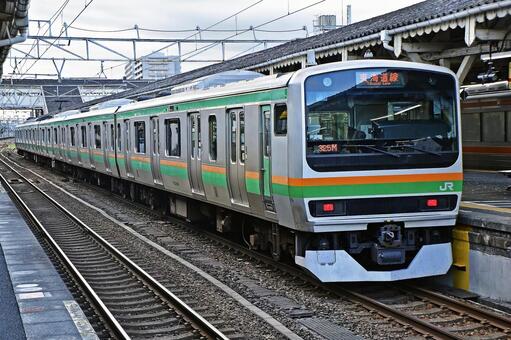 E231系　東海道本線 鉄道,電車,線路の写真素材