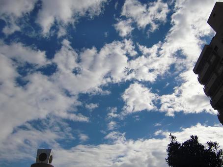 十一月の雲-34 十一月の雲-34 十一月,青空,空の写真素材