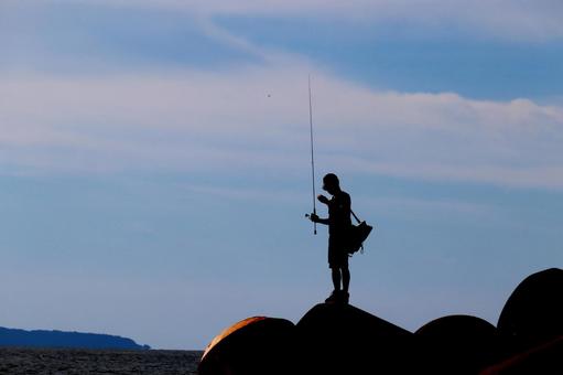 堤防釣りのイメージ 堤防釣りのイメージ 釣り,魚釣り,フィッシングの写真素材