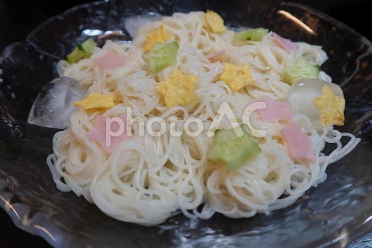 七夕そうめん（アップ） 素麺,七夕,そうめんの写真素材