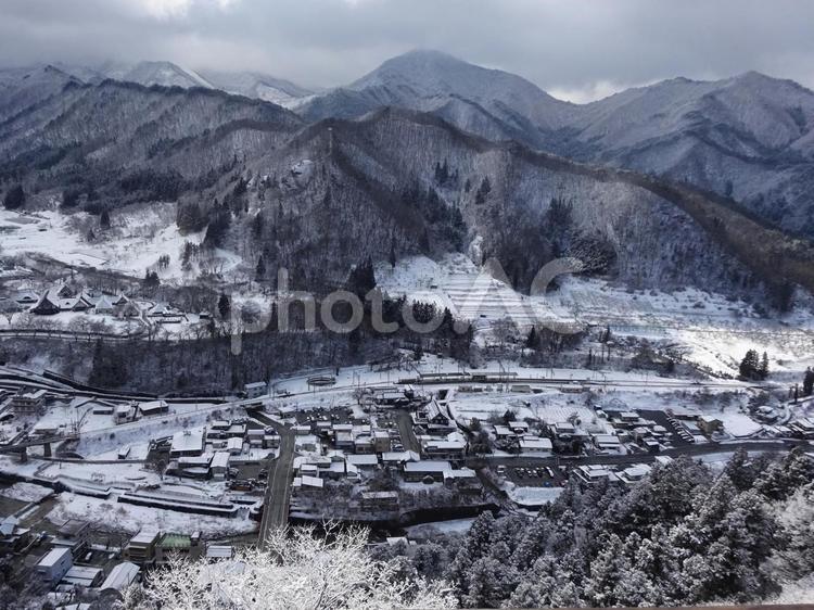 五大堂からの眺め 山寺,立石寺,五大堂の写真素材