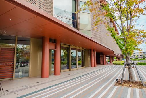 【石川】綺麗な石川県立図書館 【石川】綺麗な石川県立図書館 石川,金沢,ishikawaの写真素材