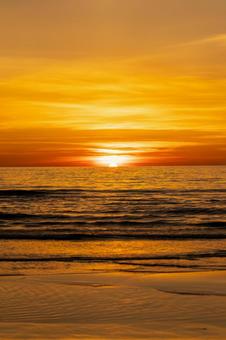 夕日 夕日の写真