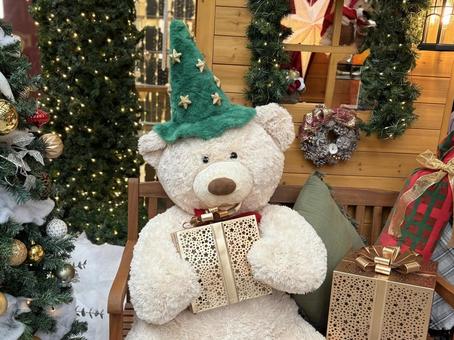 クリスマスのしろくまくん クリスマス,しろくま,ふわふわの写真素材