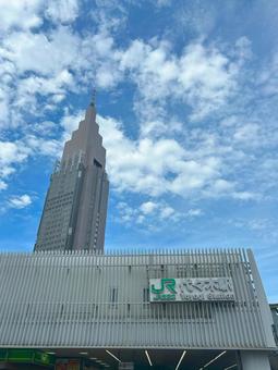 代々木駅 代々木駅 代々木駅,駅,駅舎の写真素材