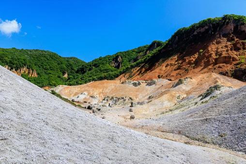 登別地獄谷 登別地獄谷 地獄谷,登別地獄谷,登別の写真素材